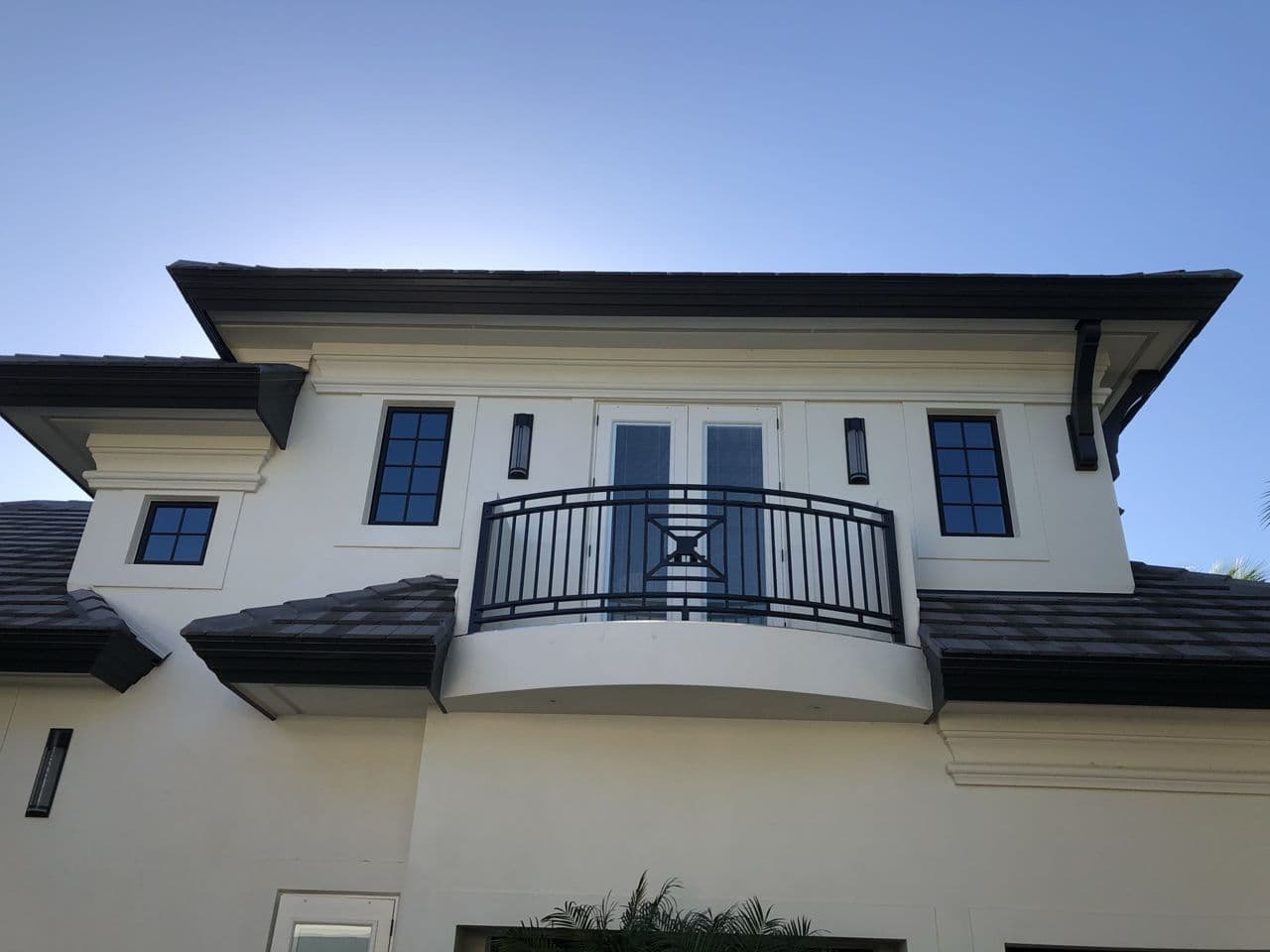 Aluminum balcony fabrication detail shot — Naples Welding Inc., Naples FL