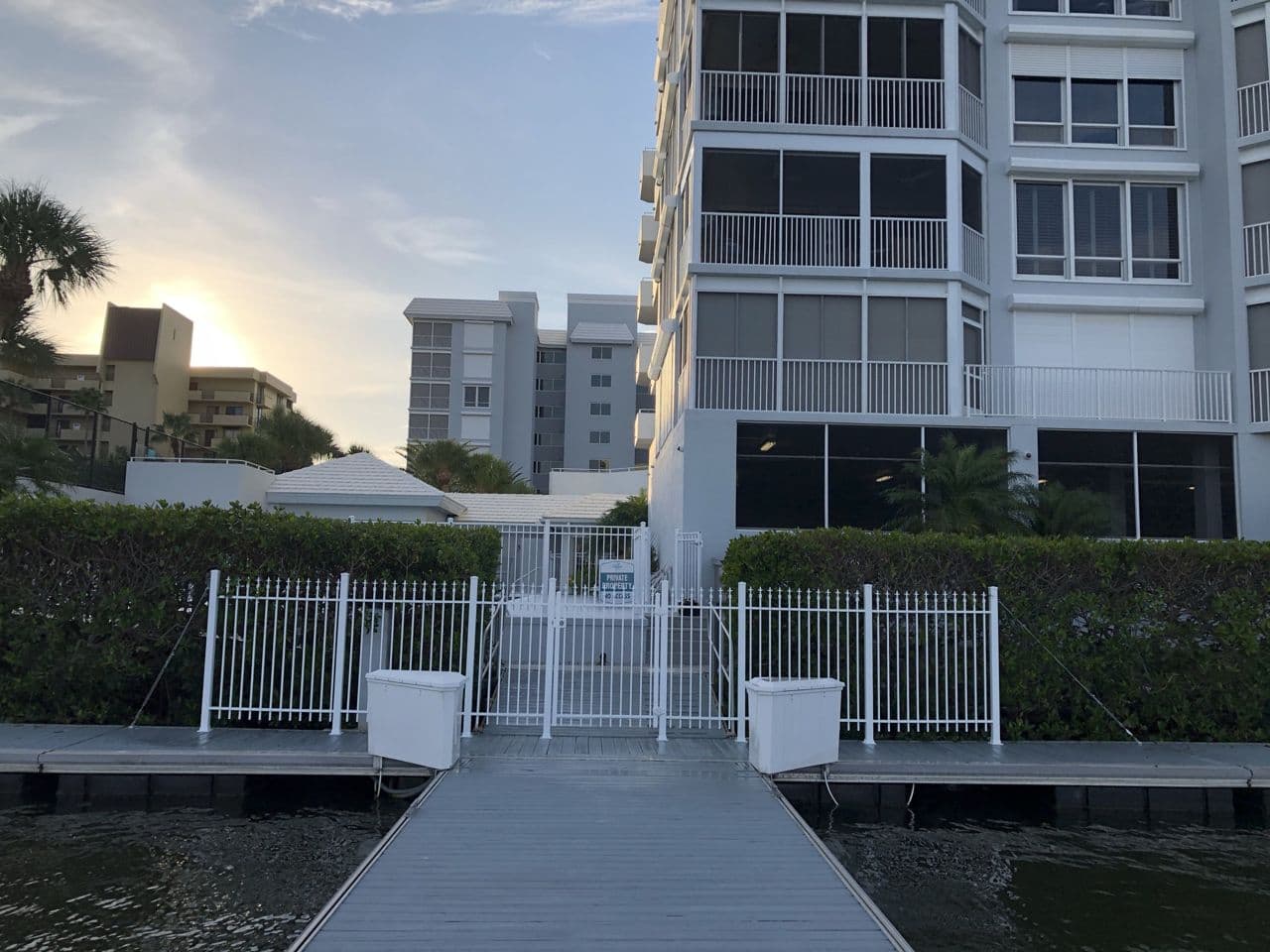 Aluminum dock fabrication detail shot — Naples Welding Inc., Naples FL