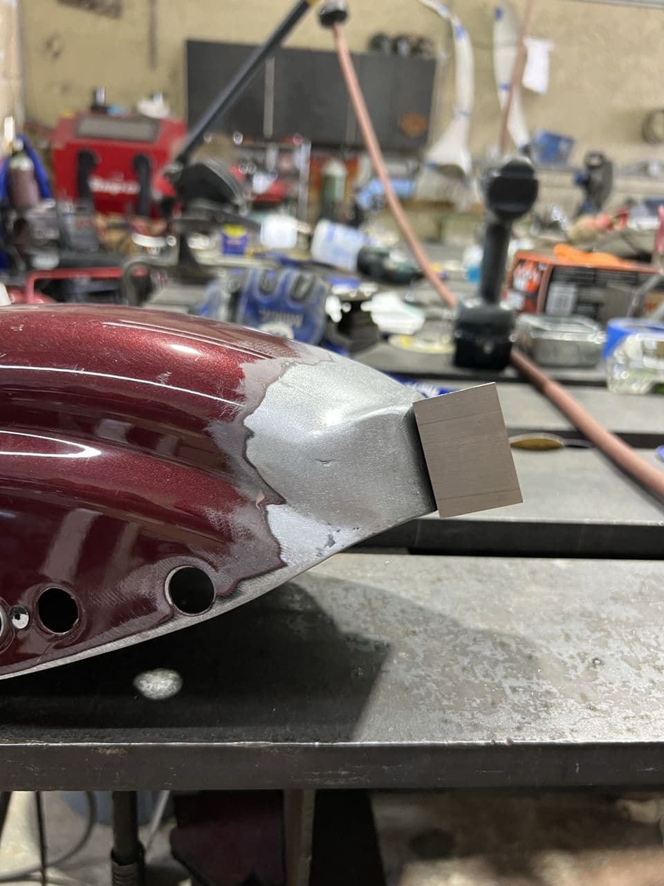 Aluminum tank fuel in progress shop — Naples Welding Inc., Naples FL