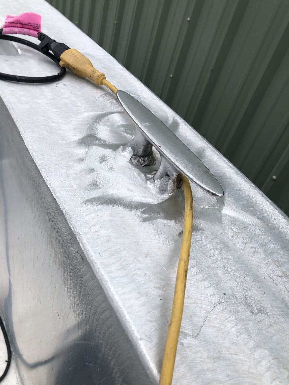 Aluminum tank fuel in progress shop — Naples Welding Inc., Naples FL