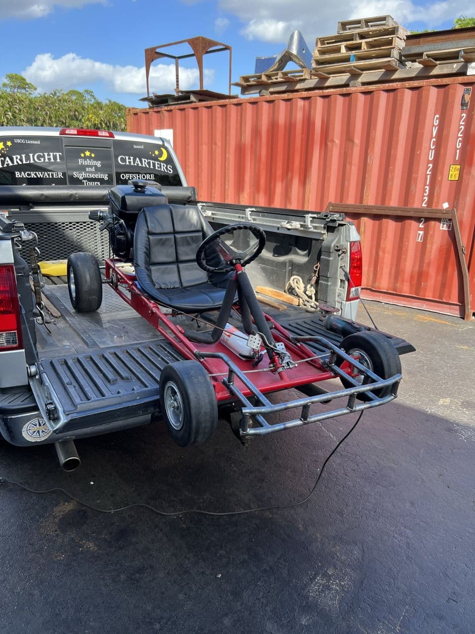 Go kart frame steel in progress shop — Naples Welding Inc., Naples FL