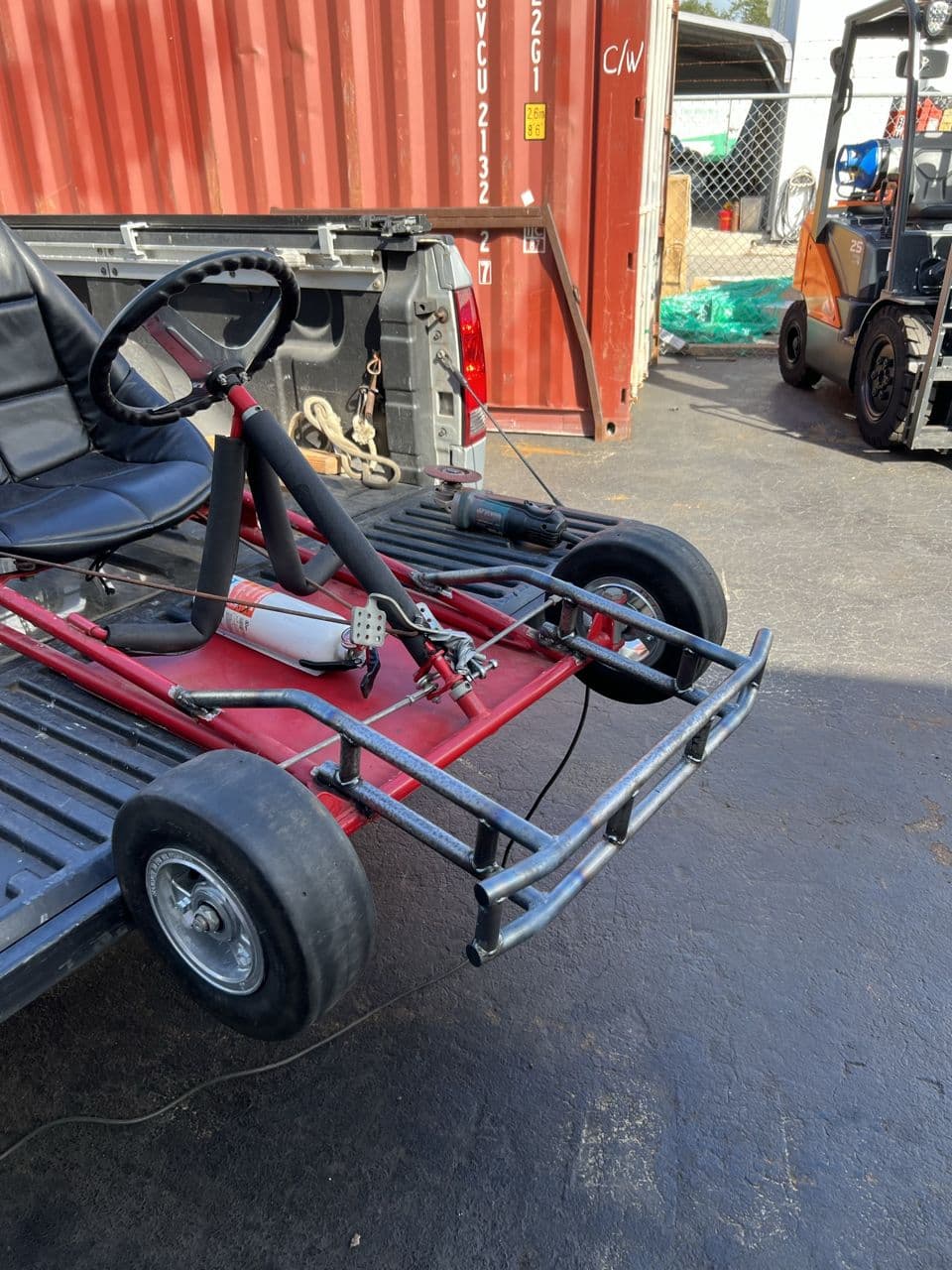 Go kart frame steel in progress shop — Naples Welding Inc., Naples FL