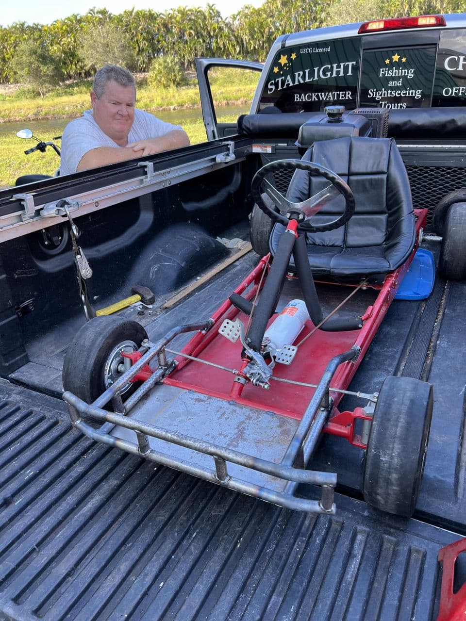 Go kart frame steel in progress truck — Naples Welding Inc., Naples FL