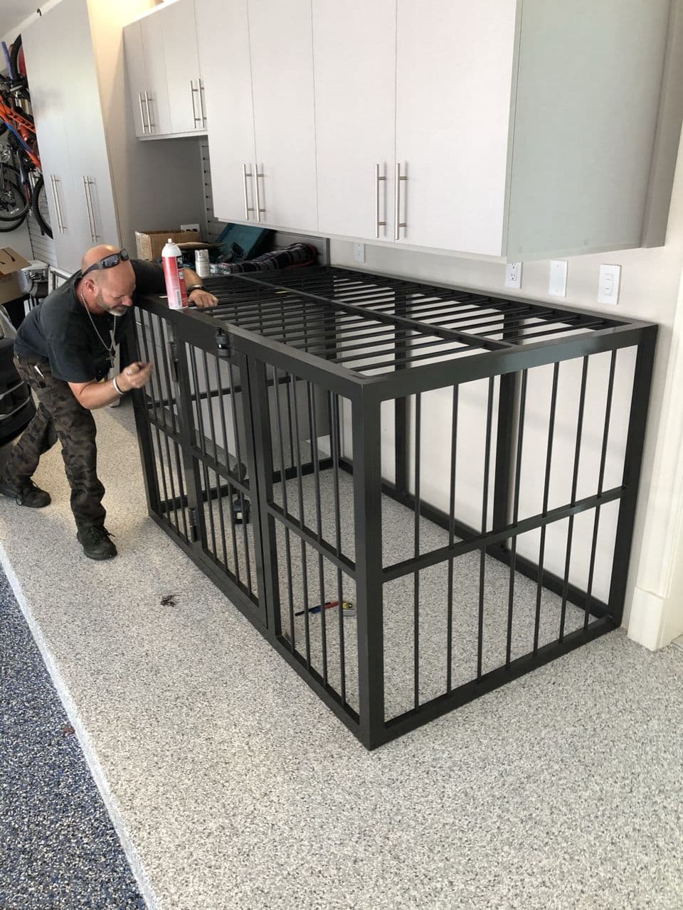 Structural steel fabrication in progress shop — Naples Welding Inc., Naples FL