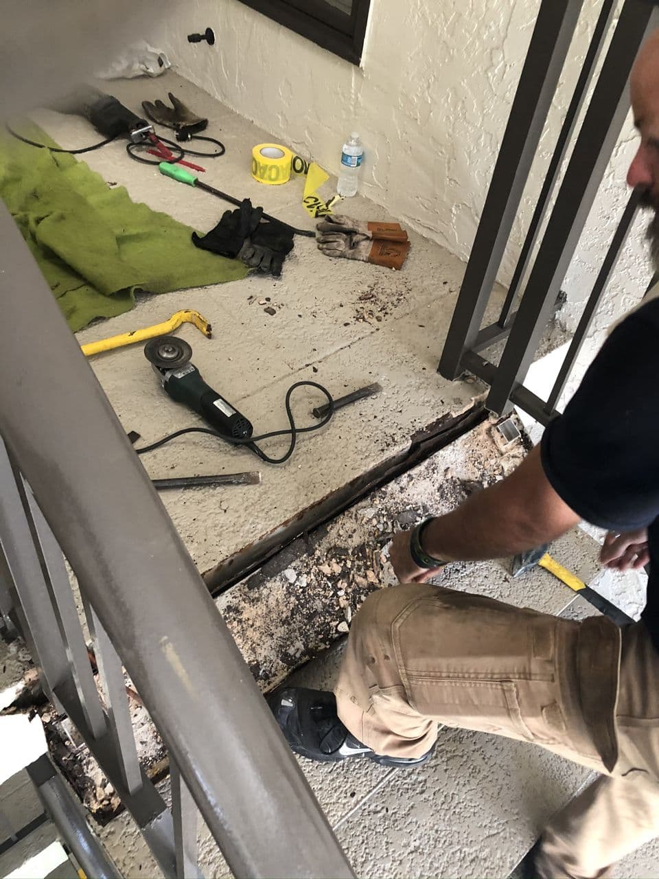 Structural steel fabrication in progress workshop — Naples Welding Inc., Naples FL