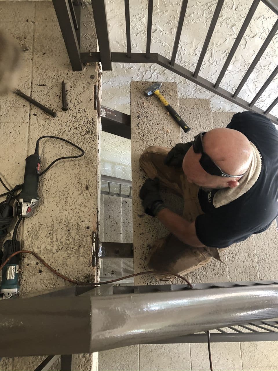 Structural steel pipe fabrication in progress workshop — Naples Welding Inc., Naples FL